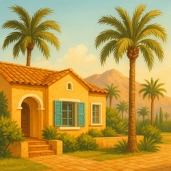 Checklist met koffers klaar voor emigratie