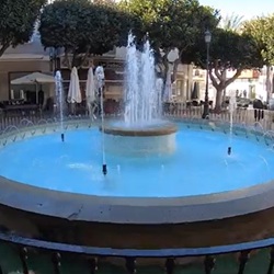 Centrum van Dolores in Alicante Uitzicht op dorpscentrum van Dolores