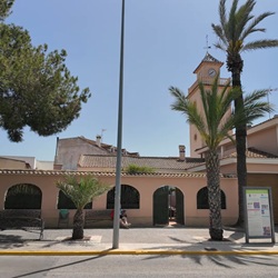 Straat met palmbomen Los Montesinos