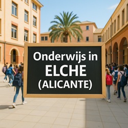 Onderwijsinstelling in Elche met leerlingen