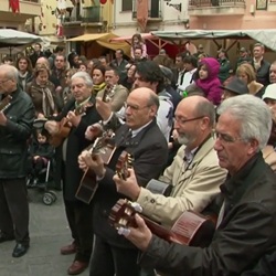 Historisch feest in Muro de Alcoy Moros i Cristians parade Muro