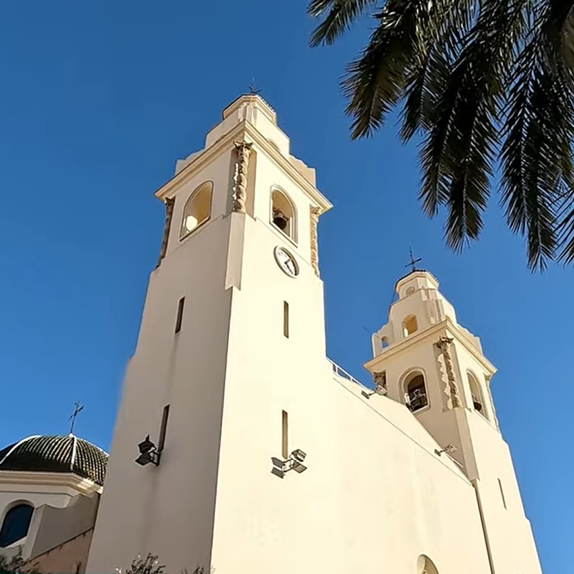 Historisch uitzicht over de stad Elda