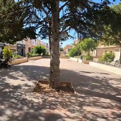 Dorpsplein tijdens feest in Pinoso