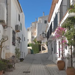 Historisch centrum Altea Historische straat in Altea