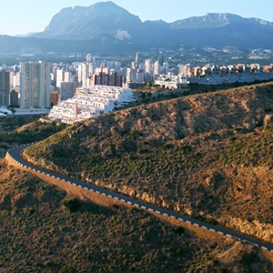 Uitzicht op Benidorm vanuit de heuvels