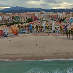 Straatbeeld Villajoyosa nabij Alicante