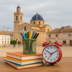 Kinderen op schoolplein Banyeres de Mariola