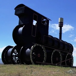 Ibi stad met industrie en natuur