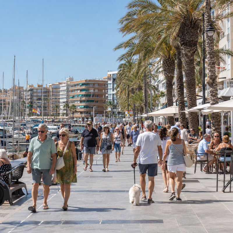 Bevolkingsdichtheid en spreiding van inwoners in Torrevieja