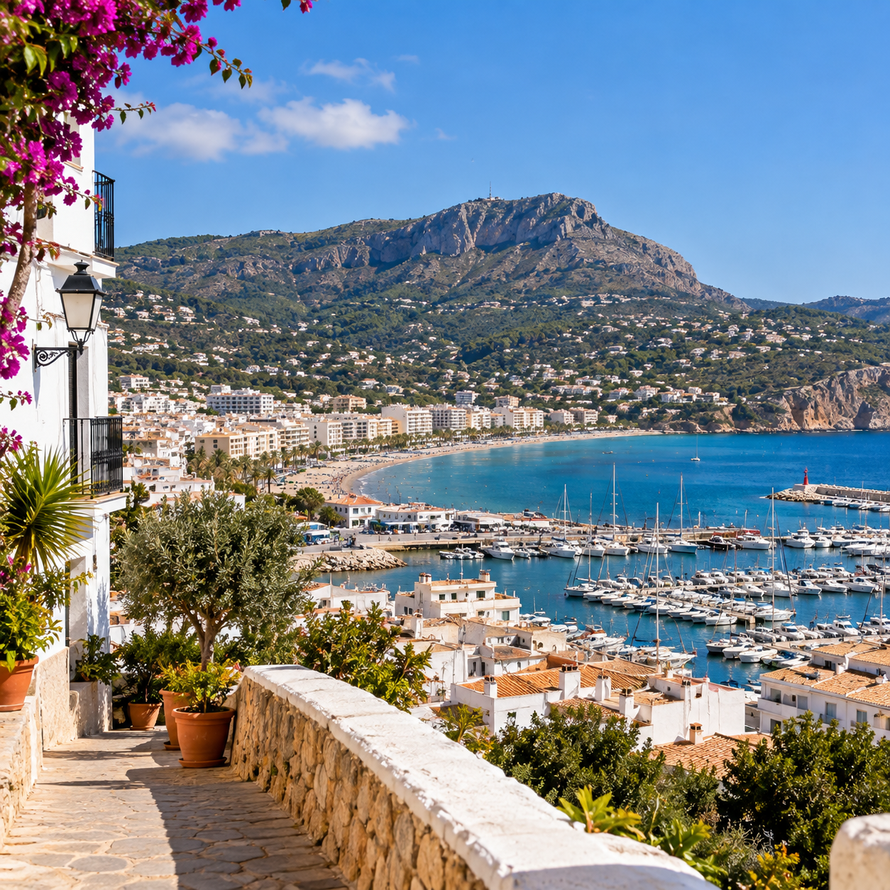 Bevolkingsdichtheid en spreiding van inwoners over Jávea