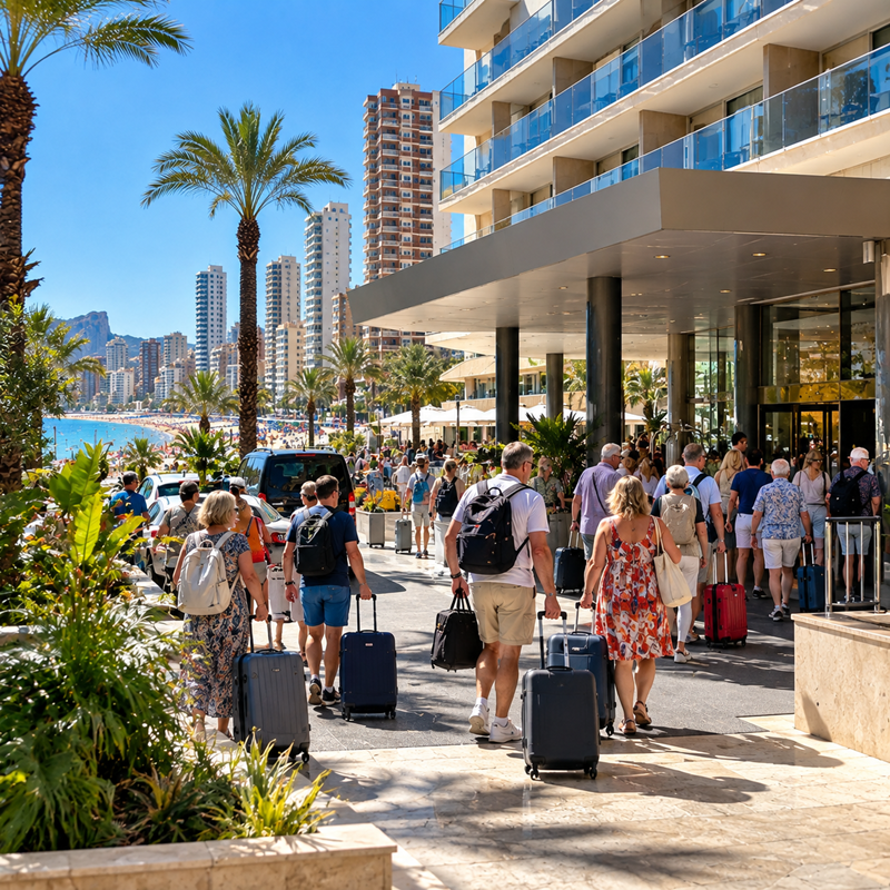 Hotelbezetting in Benidorm