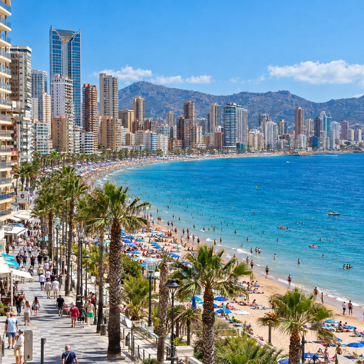 Afbeelding over de inwoners en bevolking van Benidorm