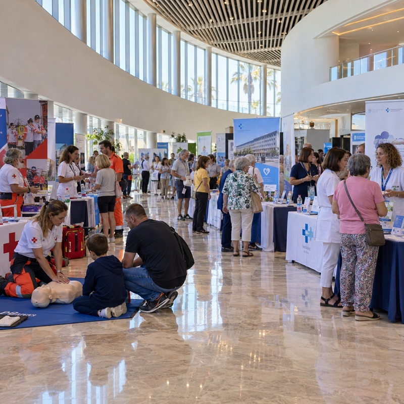 Gezondheidsbeurs in Torrevieja met informatie over zorg, gezondheid en preventie