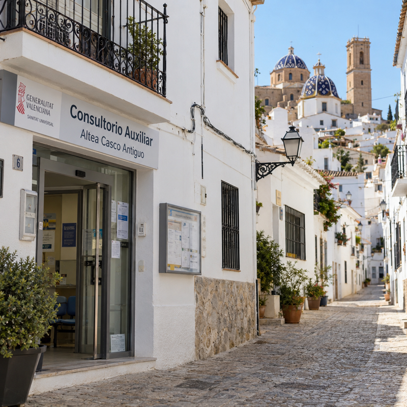 Gemeentelijke zorgpost in het oude centrum van Altea