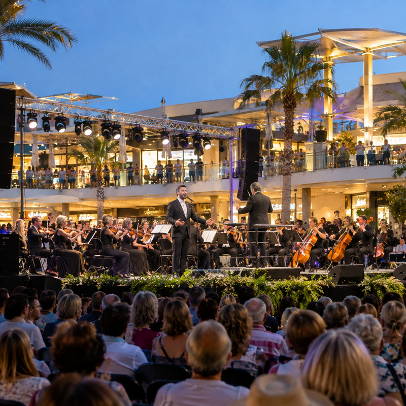 Openluchtconcert in Zenia Boulevard in La Zenia