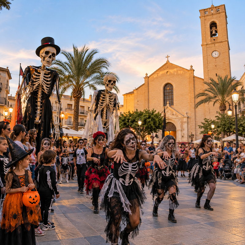 Halloweenfeest met griezelige optocht in Pilar de la Horadada