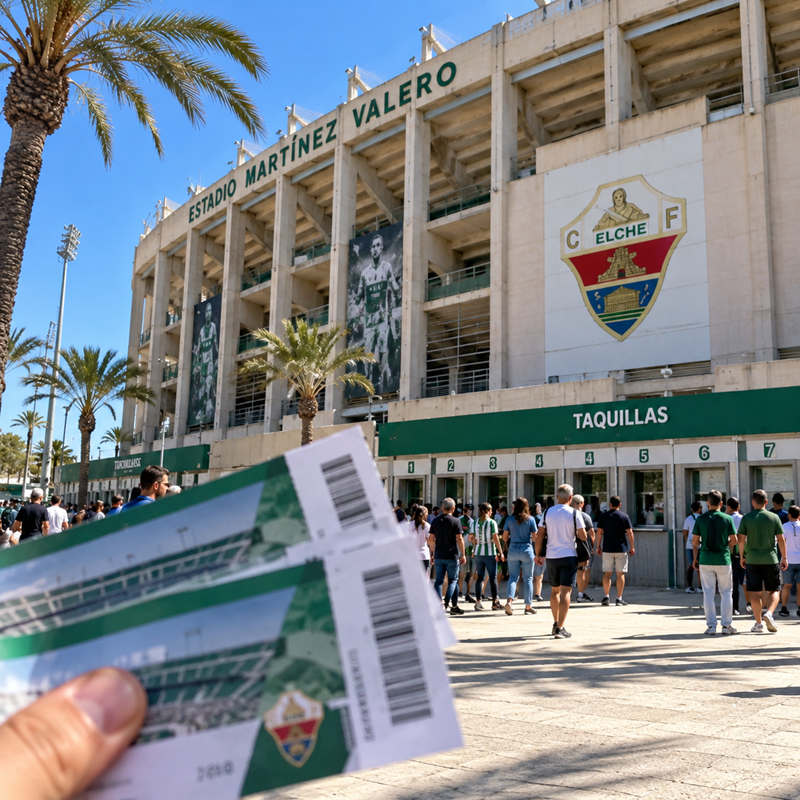 Kaartverkoop bij Elche CF in Elche