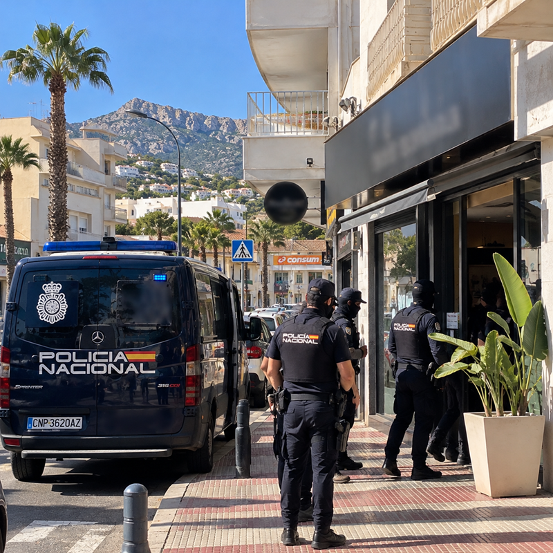 Cannabisclub in l’Alfàs del Pi die door de Policía Nacional werd onderzocht
